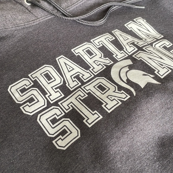 Grey Spartan Hoodie | Grey Spartan Strong Hoodie - Picture 4 of 8